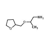 结构式 CAS# 883537-85-7, 2-(四氢-2-呋喃基甲氧基)-1-丙胺