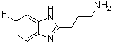 structure of CAS# 883541-03-5, 3-(6-Fluoro-1H-benzimidazol-2-yl)-1-propanamine;2-(3-Aminopropyl)-5-fluoro-1H-benzimidazole;3-(5-Chloro-1H-benzimidazol-2-yl)propan-1-amine;3-(5-Fluo<wbr>ro-1H-ben<wbr>zimidazol<wbr>-2-yl)pro<wbr>pan-1-ami<wbr>ne dihydr<wbr>ochloride