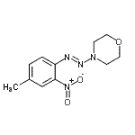 structure of CAS# 883545-66-2, 4-[(E)-(4-Methyl-2-nitrophenyl)diazenyl]morpholine;4-((4-methyl-2-nitrophenyl)diazenyl)morpholine;4-[(4-Methyl-2-nitrophenyl)azo]-morpholine;MFCD06656502