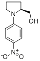 structure of CAS# 88422-19-9, (2S)-1-(4-Nitrophenyl)-2-Pyrrolidinemethanol;(S)-(-)-1-(Nitrophenyl)-2-Pyrrolidinemethanol;(S)-(-)-1-(4-NITROPHENYL)-2-PYRROLIDINE&