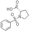 structure of CAS# 88425-47-2, 1-(Phenylsulfonyl)proline;1-(benzenesulfonyl)pyrrolidine-2-carboxylic acid;1-Benzenesulfonylpyrrolidine-2-carboxylic acid;1-Benzenesulfonyl-pyrrolidine-2-carboxylic acid