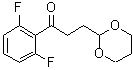结构式 CAS# 884504-27-2, 1-(2,6-二氟苯基)-3-(1,3-二恶烷-2-基)-1-丙酮