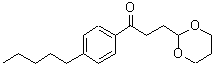 structure of CAS# 884504-34-1, 3-(1,3-Dioxan-2-yl)-1-(4-pentylphenyl)-1-propanone;3-(1,3-Dioxan-2-Yl)-4'-Pentylpropiophenone;MFCD02261819