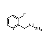 structure of CAS# 884507-13-5, 1-(3-Fluoro-2-pyridinyl)-N-methylmethanamine;[(3-fluoro(2-pyridyl))methyl]methylamine;2-PYRIDINEMETHANAMINE,3-FLUORO-N-METHYL-;3-fluoro-N-methylpyrid-2-ylmethylamine
