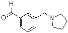 结构式 CAS# 884507-42-0, 3-(吡咯烷-1-基甲基)苯甲醛