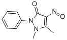 structure of CAS# 885-11-0, 2,3-Dimethyl-4-Nitroso-1-Phenyl-3-Pyrazolin-5-One;1,5-Dimethyl-4-Nitroso-2-Phenyl-Pyrazol-3-One;1,5-Dimethyl-4-Nitroso-2-Phenyl-3-Pyrazolone;3H-Pyrazol-3-One, 1,2-Dihydro-1, 5-Dimethyl-4-Nitroso-2-Phenyl-