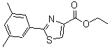 结构式 CAS# 885278-63-7, 2-(3,5-二甲基苯基)-1,3-噻唑-4-羧酸乙酯