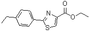 structure of CAS# 885278-69-3, Ethyl 2-(4-ethylphenyl)-1,3-thiazole-4-carboxylate;2-(4-ETHYL-PHENYL)-THIAZOLE-4-CARBOXYLICACIDETHYLESTER;4-THIAZOLECARBOXYLICACID, 2-(4-ETHYLPHENYL)-, ETHYL ESTER;Ethyl 2-(4-ethylphenyl)thiazole-4-carboxylate