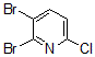 结构式 CAS# 885952-16-9, 2,3-二溴-6-氯-吡啶