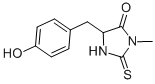 structure of CAS# 886-26-0, 5-[(4-Hydroxyphenyl)methyl]-3-methyl-2-thioxo-4-Imidazolidinone;METHYLTHIOHYDANTOIN-DL-TYROSINE;MTH-DL-TYROSINE