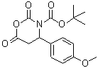 structure of CAS# 886362-61-4, 2-Methyl-2-propanyl 4-(4-methoxyphenyl)-2,6-dioxo-1,3-oxazinane-3-carboxylate;4-(4-Meth<wbr>oxy-pheny<wbr>l)-2,6-di<wbr>oxo-[1,3]<wbr>oxazinane<wbr>-3-carbox<wbr>ylic acid<wbr> tert-but<wbr>yl ester;carboxyanhydride;N-Boc-β-alanine-β-4'-methoxyphenyl-N-