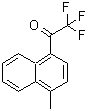 结构式 CAS# 886370-33-8, 2,2,2-三氟-1-(4-甲基-1-萘基)乙酮