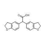 结构式 CAS# 886497-39-8, 二-2,3-二氢-1-苯并呋喃-5-基乙酸