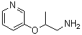 structure of CAS# 886763-53-7, 2-(3-Pyridinyloxy)-1-propanamine;[2-(pyridin-3-yloxy)propyl]amine;[71351-01-4];2-(3-pyridyloxy)propylamine