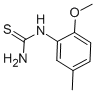 structure of CAS# 88686-29-7, 2-Methoxy-5-Methylphenylthiourea;N-(2-Methoxy-5-Methylphenyl)Thiourea, 99%;1-(2-METHOXY-5-METHYLPHENYL)-2-THIOUREA;2-METHOXY-5-METHYLPHENYLTHIOUREA
