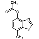 CAS 登录号：88686-33-3， 7-甲基-1,3-苯并噻唑-4-基乙酸酯