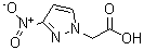 structure of CAS# 887408-81-3, (3-Nitro-1H-pyrazol-1-yl)acetic acid;(3-Nitro-pyrazol-1-yl)-acetic acid;2-(3-nitro-1H-pyrazol-1-yl)acetic acid;2-(3-nitropyrazolyl)acetic acid