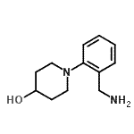 结构式 CAS# 887580-19-0, 1-[2-(氨基甲基)苯基]-4-哌啶醇