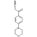 structure of CAS# 887591-40-4, 3-(4-morpholinophenyl)-3-oxo-propanenitrile;3-(4-MORPHOLIN-4-YL-PHENYL)-3-OXO-PROPIONITRILE;3-(4-Morpholinophenyl)-3-oxopropanenitrile;MFCD07787044