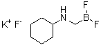 结构式 CAS# 888711-52-2, N-(二氟硼烷基甲基)环己胺氟化钾
