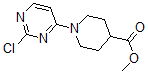 structure of CAS# 889126-33-4, 1-(2-Chloro-4-Pyrimidinyl)-4-Piperidinecarboxylic Acid Methyl Ester