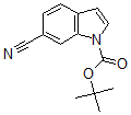 结构式 CAS# 889676-34-0, 6-氰基-1H-吲哚-1-羧酸叔丁酯