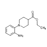 结构式 CAS# 889947-83-5, 乙基1-(2-氨基苯基)-4-哌啶羧酸酯