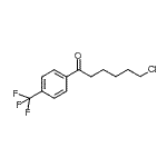 结构式 CAS# 890043-20-6, 6-氯-1-[4-(三氟甲基)苯基]-1-己酮