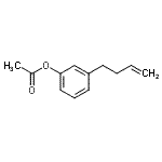 structure of CAS# 890097-78-6, 3-(3-Buten-1-yl)phenyl acetate;4-(3-Acetoxyphenyl)-1-butene;MFCD08064672