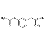 structure of CAS# 890097-83-3, 3-(2-Methyl-2-propen-1-yl)phenyl acetate;3-(3-Acetoxyphenyl)-2-methyl-1-propene;MFCD07698669