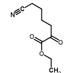 structure of CAS# 890097-91-3, Ethyl 6-cyano-2-oxohexanoate;Ethyl 6-cyano-2-oxohexanoate