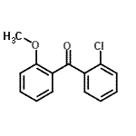 structure of CAS# 890098-04-1, (2-Chlorophenyl)(2-methoxyphenyl)methanone;2-Chloro-2'-methoxybenzophenone;MFCD07698786