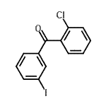 结构式 CAS# 890098-15-4, (2-氯苯基)(3-碘苯基)甲酮
