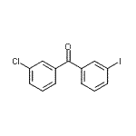 structure of CAS# 890098-16-5, (3-Chlorophenyl)(3-iodophenyl)methanone;3-chloro-3'-iodobenzophenone