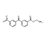 structure of CAS# 890098-29-0, Ethyl 3-(3-nitrobenzoyl)benzoate;3-Ethoxycarbonyl-3'-nitrobenzophenone