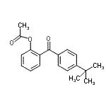 结构式 CAS# 890098-40-5, 2-[4-(2-甲基-2-丙基)苯甲酰基]苯基乙酸酯