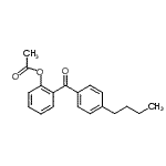 结构式 CAS# 890098-44-9, 2-(4-丁基苯甲酰基)苯基乙酸酯