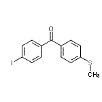 结构式 CAS# 890098-61-0, (4-碘苯基)[4-(甲硫基)苯基]甲酮