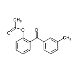 structure of CAS# 890098-89-2, 2-(3-Methylbenzoyl)phenyl acetate;2-Acetoxy-3'-methylbenzophenone