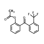 结构式 CAS# 890098-93-8, 2-[2-(三氟甲基)苯甲酰基]苯基乙酸酯