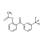 结构式 CAS# 890098-95-0, 2-[3-(三氟甲基)苯甲酰基]苯基乙酸酯
