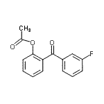 结构式 CAS# 890099-01-1, 2-(3-氟苯甲酰)苯基乙酸酯