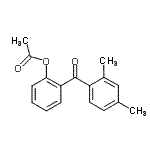 结构式 CAS# 890099-03-3, 2-(2,4-二甲基苯甲酰)苯基乙酸酯