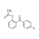 结构式 CAS# 890099-04-4, 2-(4-氟苯甲酰)苯基乙酸酯