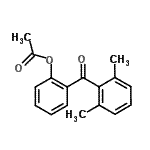 结构式 CAS# 890099-09-9, 2-(2,6-二甲基苯甲酰)苯基乙酸酯