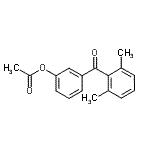 结构式 CAS# 890099-14-6, 3-(2,6-二甲基苯甲酰)苯基乙酸酯