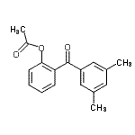 结构式 CAS# 890099-15-7, 2-(3,5-二甲基苯甲酰)苯基乙酸酯