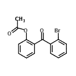 结构式 CAS# 890099-16-8, 2-(2-溴苯甲酰基)苯基乙酸酯