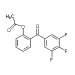 结构式 CAS# 890099-18-0, 2-(3,4,5-三氟苯甲酰)苯基乙酸酯