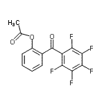 结构式 CAS# 890099-21-5, 2-(五氟苯甲酰)苯基乙酸酯